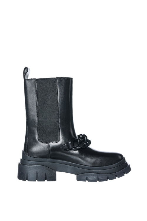 Ghete Chelsea din piele Storm Chain Ash