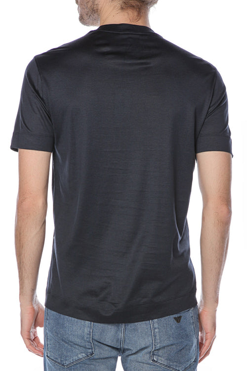 Tricou cu imprimeu contrastant Emporio Armani