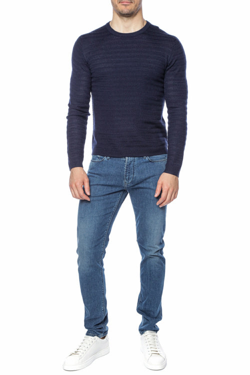 Pulover cu model discret Emporio Armani