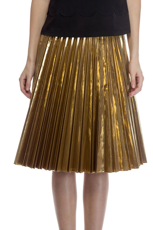 Fusta Metalica Plisata DKNY