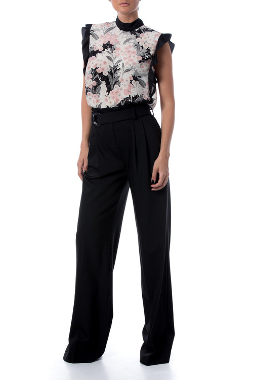 Pantaloni cu talie inalta Michael Michael Kors