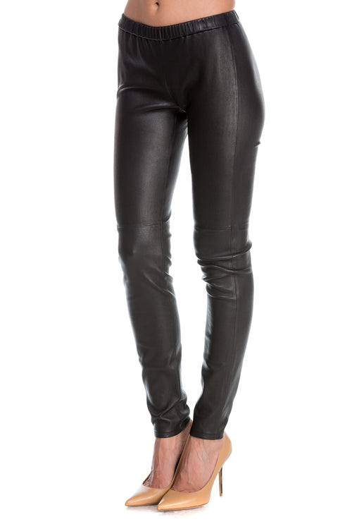 Pantaloni skinny de piele Michael Michael Kors