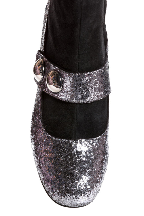 Botine cu aspect lucios Marc Jacobs