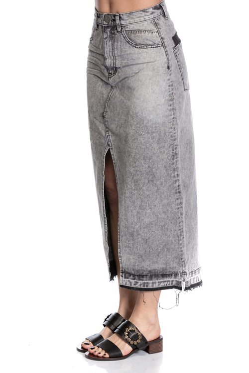 Fusta din denim midi
