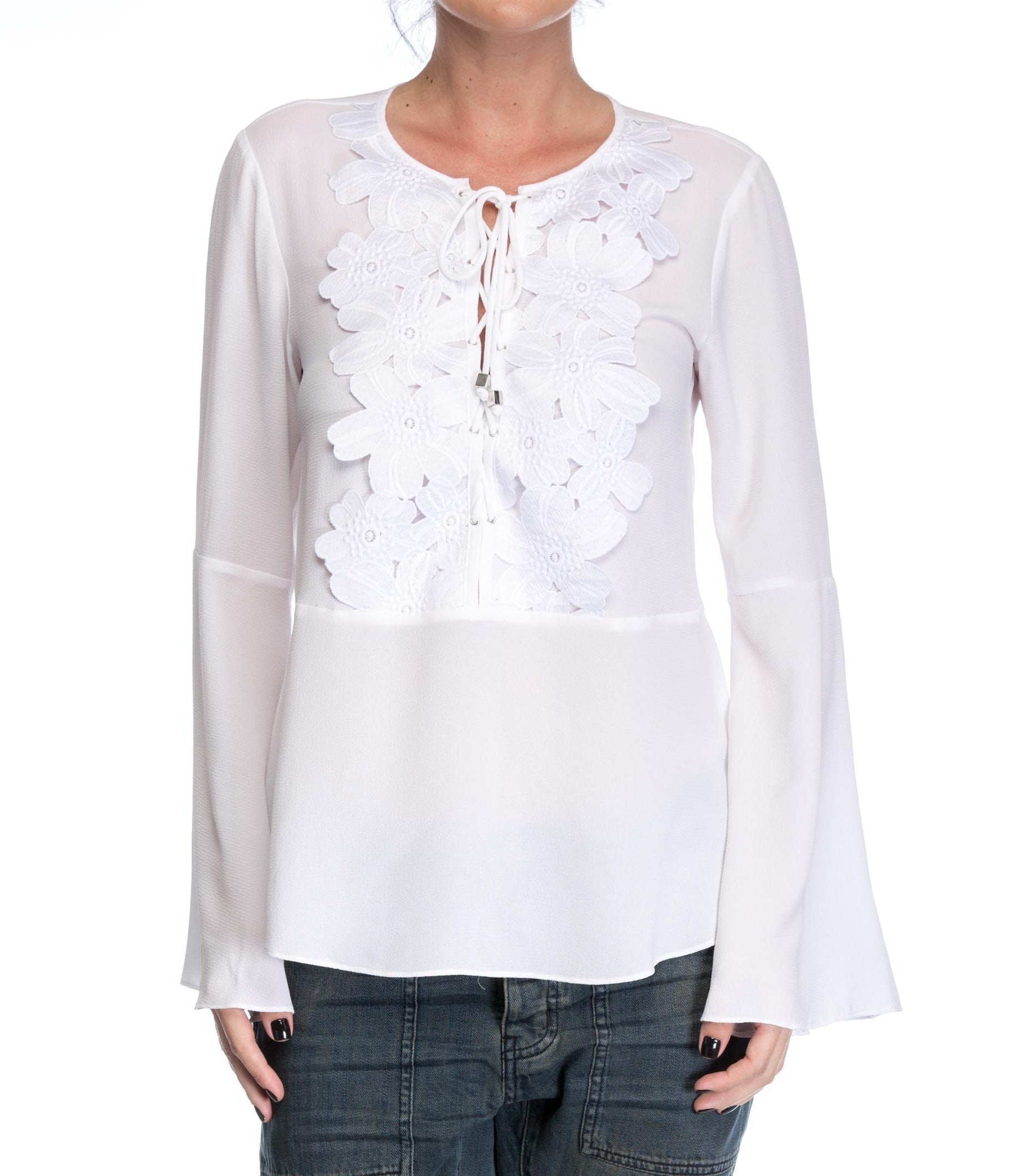 Bluza cu detalii florale Michael Michael Kors