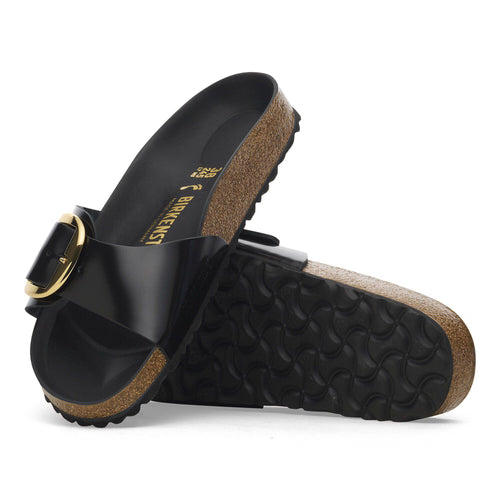 Sandale Birkenstock Madrid Big Buckle Natural Patent