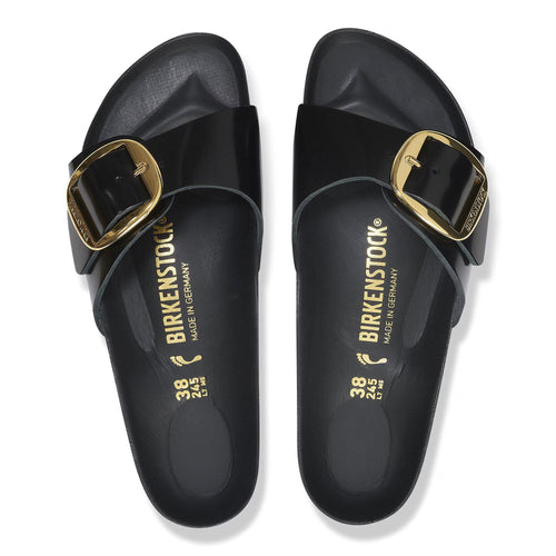 Sandale Birkenstock Madrid Big Buckle Natural Patent