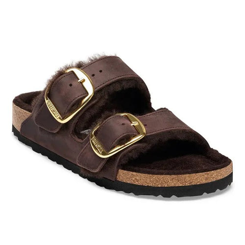 Papuci Birkenstock Arizona Bb Shearling Leoi Habana
