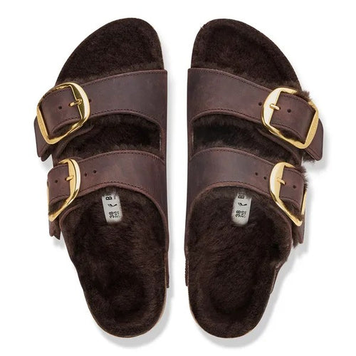 Papuci Birkenstock Arizona Bb Shearling Leoi Habana