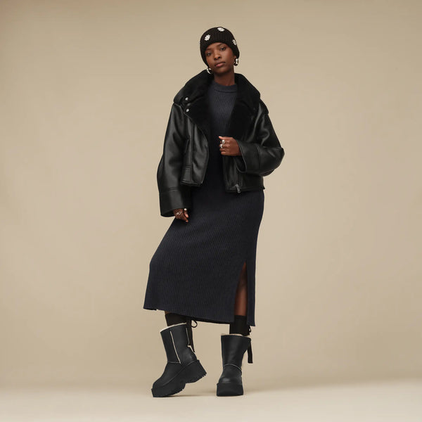 Jacheta UGG Finnian Luxefluff Moto