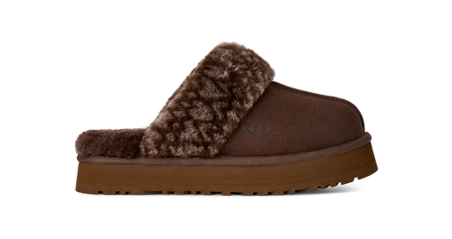 Papuci UGG Disquette Printed Maro