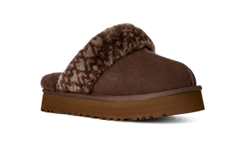 Papuci UGG Disquette Printed Maro