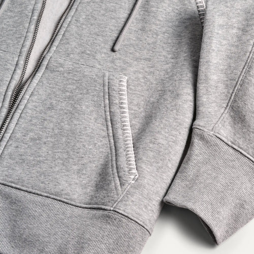 Pulover UGG Classic Full-Zip Hoodie Gri