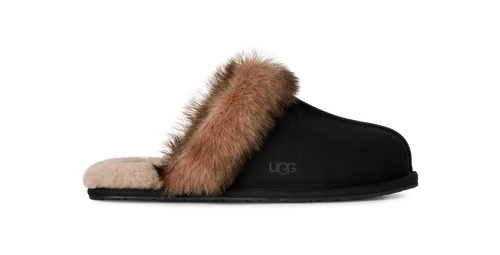 Papuci UGG Scuffette Nubuck Negru