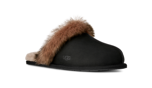 Papuci UGG Scuffette Nubuck Negru