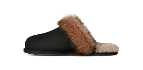 Papuci UGG Scuffette Nubuck Negru