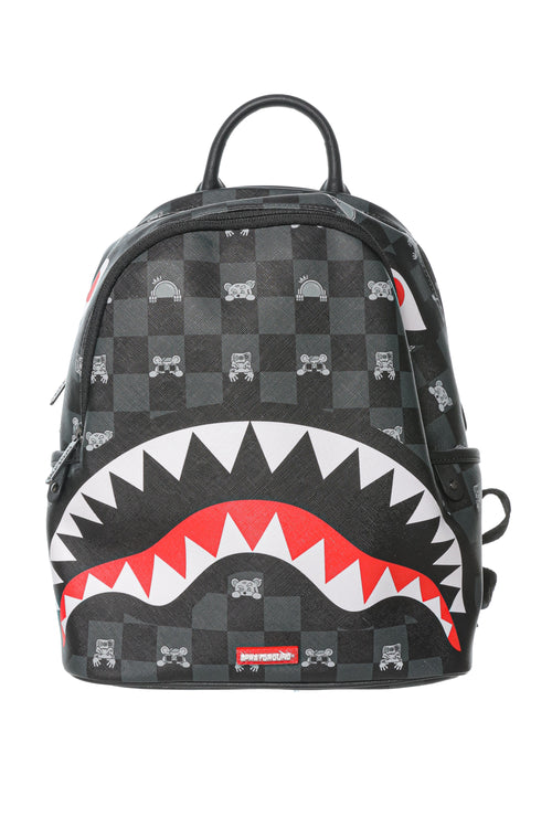 Rucsac Sprayground Gray Peeking Character Check Savage