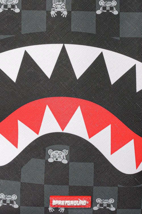Rucsac Sprayground Gray Peeking Character Check Savage