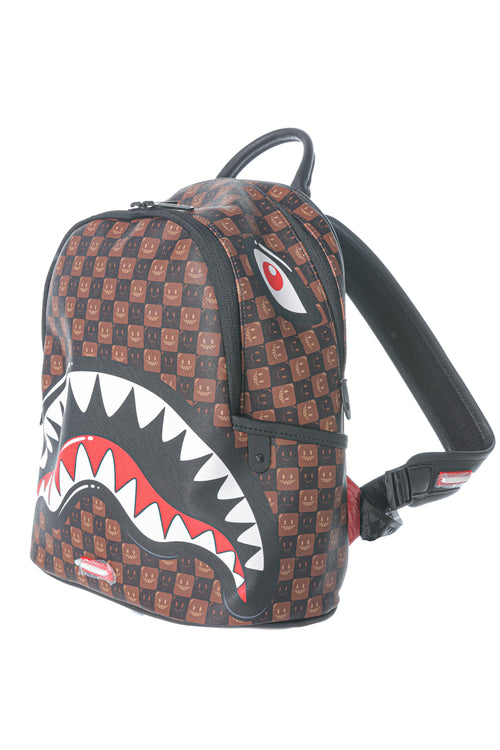 Rucsac Sprayground Sharks In Paris Wtf Bubble Brown Check Savage