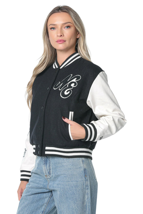 Jacheta New Era Bomber Varsity Negru