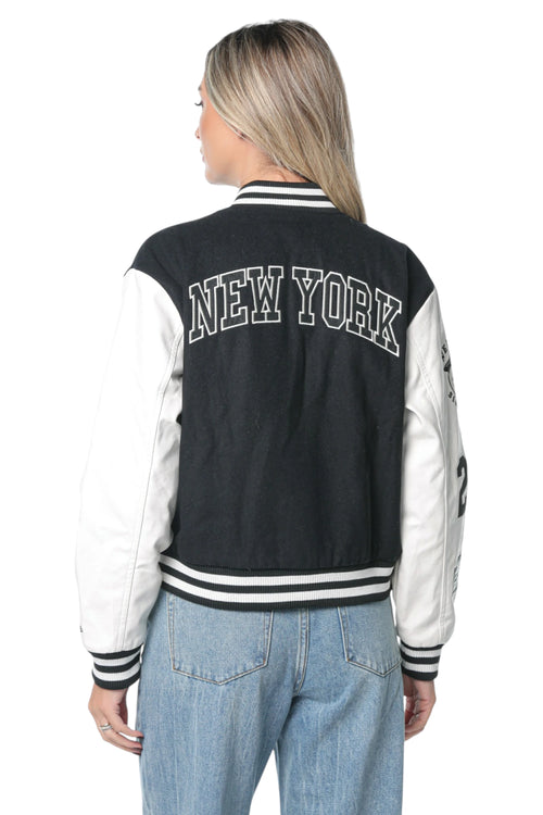 Jacheta New Era Bomber Varsity Negru