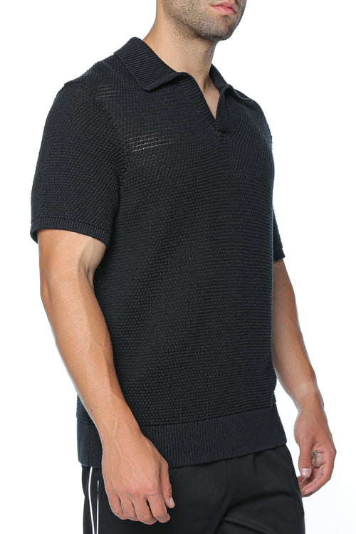 Tricou polo Michael Kors Txtr Johnny Collar
