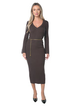 Rochie Michael Kors Vnk Bell Slv Merino Maro