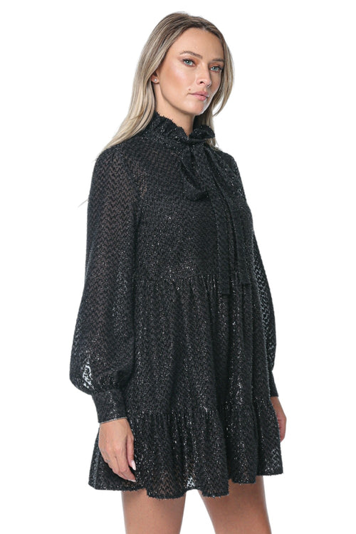 Rochie Michael Kors Tie Nk Ls Mini