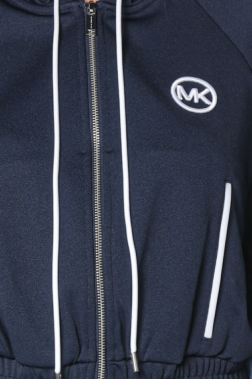 Jacheta Michael Kors Piqué Contrast Zip-Up Track