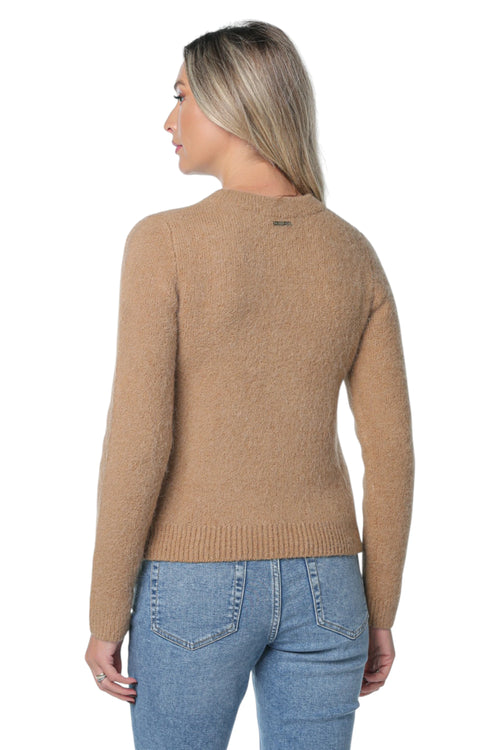 Bluza Michael Kors Brushed Alpaca Crew Maro