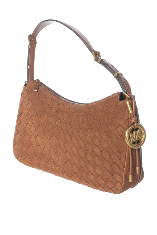 Geanta Michael Kors Nolita Medium Hand-Woven Suede Shoulder