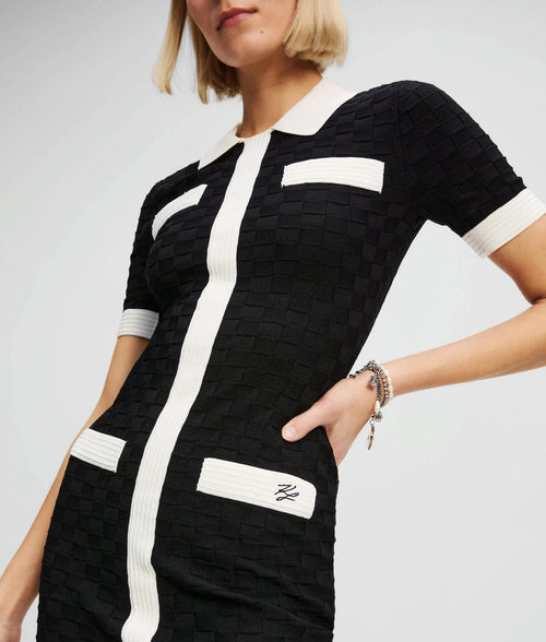 Rochie KARL LAGERFELD Polo Contrast
