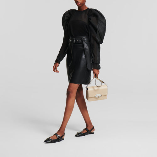 Fusta KARL LAGERFELD Faux W/Zip