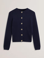 Pulover Ted Baker Jaycey Rose Button Crew Neck