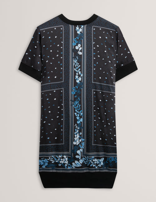 Rochie Ted Baker Azzala Printed Woven Front Boxy
