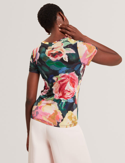 Tricou Ted Baker Mayfla Printed Fitted