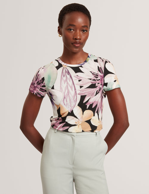 Tricou Ted Baker Saalma Printed Fitted