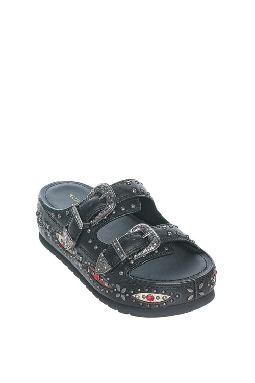 Papuci Kurt Geiger London Western Buckle Flatform