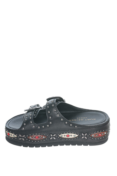 Papuci Kurt Geiger London Western Buckle Flatform