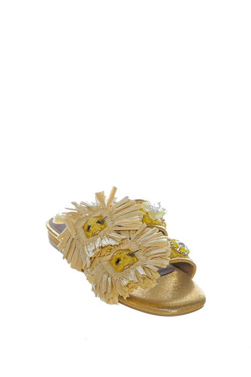 Sandale Kurt Geiger London Raffia Buckle Flat