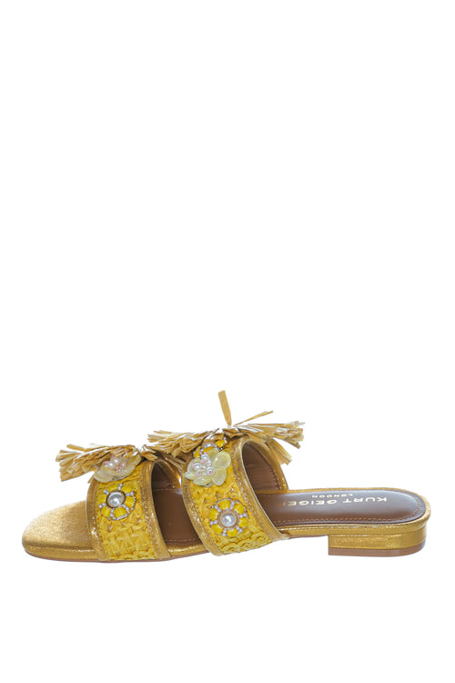 Sandale Kurt Geiger London Raffia Buckle Flat