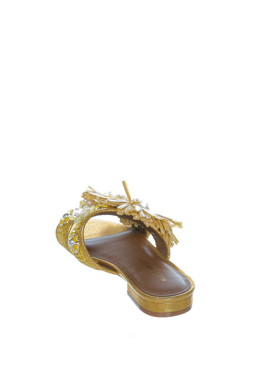 Sandale Kurt Geiger London Raffia Buckle Flat
