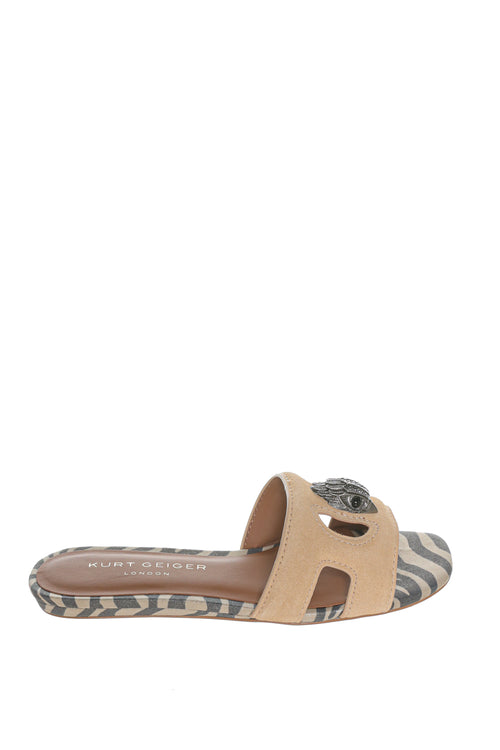 Papuci Kurt Geiger London Eagle Cut Out Flat Sdl