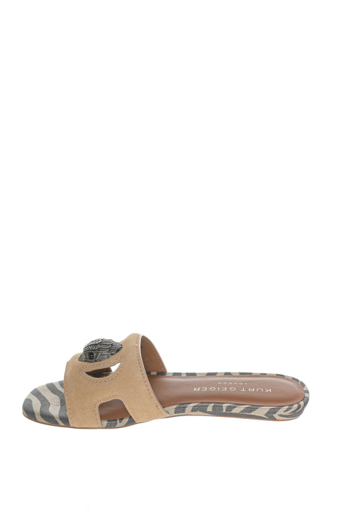 Papuci Kurt Geiger London Eagle Cut Out Flat Sdl