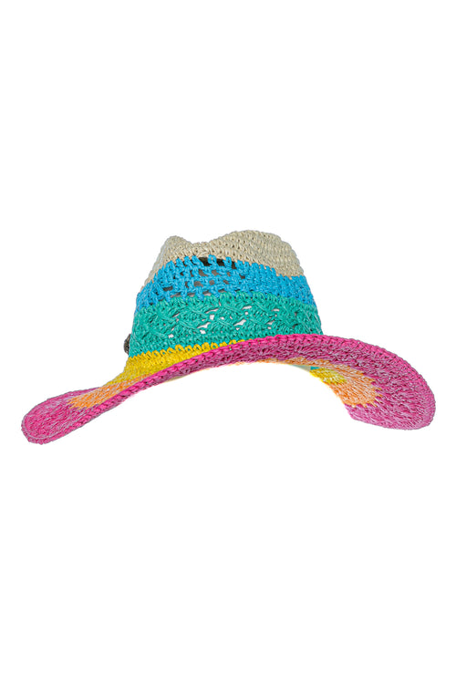Palarie Kurt Geiger London Rainbow Fedora