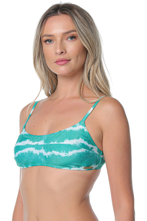 Sutien de baie Superdry Code Tie Dye Verde