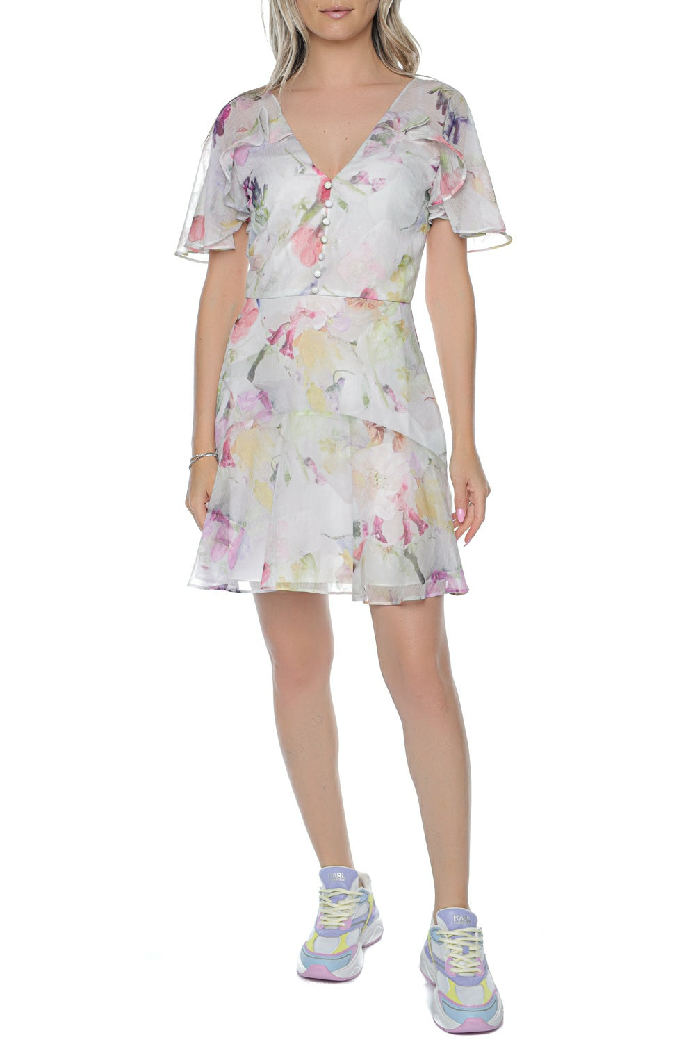 Rochie Ted Baker Sangro Angel Sleeve Fit And Fl