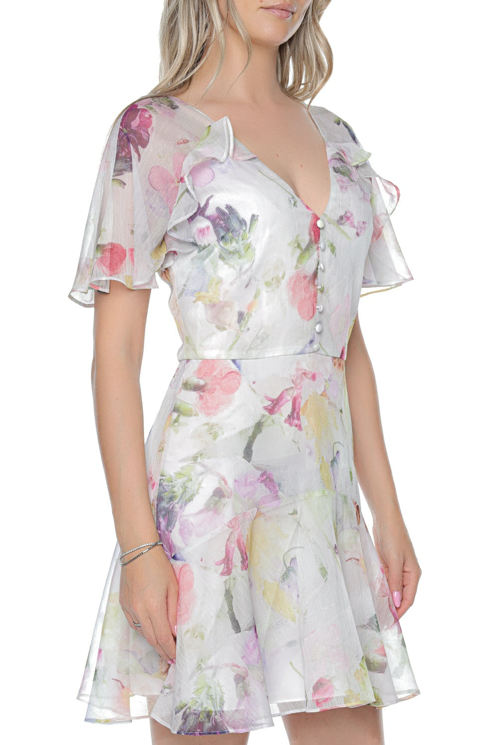 Rochie Ted Baker Sangro Angel Sleeve Fit And Fl