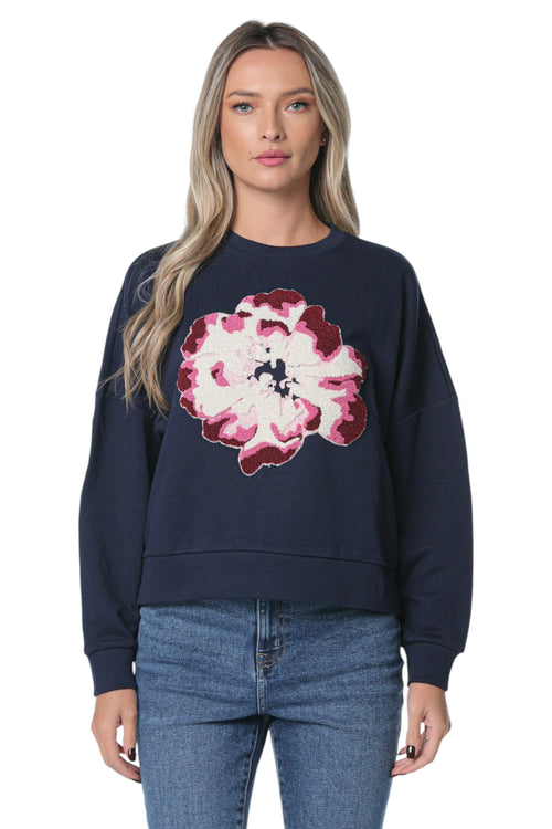 Bluza Ted Baker Raynahh Graphic Floral Albastru