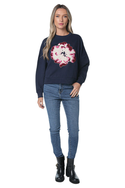 Bluza Ted Baker Raynahh Graphic Floral Albastru